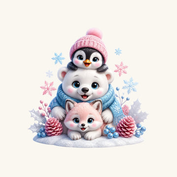 Cute Winter Animals preview